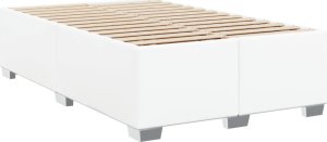 vidaXL Łóżko kontynentalne z materacem białe 120x200 cm 5