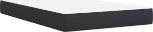 vidaXL Łóżko kontynentalne z materacem czarne 120x200 cm 10