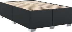vidaXL Łóżko kontynentalne z materacem czarne 120x190 cm 8