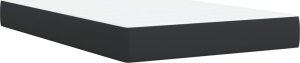 vidaXL Łóżko kontynentalne z materacem czarne 120x190 cm 10