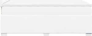 vidaXL Łóżko kontynentalne z materacem białe 120x200 cm 5