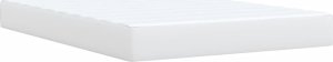 vidaXL Łóżko kontynentalne z materacem białe 160x200 cm 9