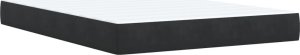 vidaXL Łóżko kontynentalne z materacem czarne 160x200 cm 10