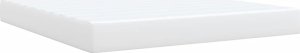 vidaXL Łóżko kontynentalne z materacem, białe, ekoskóra 180x200 cm 9
