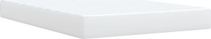 vidaXL Łóżko kontynentalne z materacem białe 160x200 cm 9