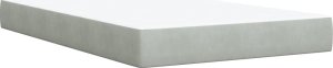 vidaXL Łóżko kontynentalne z materacem, jasnoszare, 120x200cm, aksamit 8