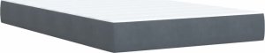 vidaXL Łóżko kontynentalne z materacem, ciemnoszare, 120x200cm aksamit 8