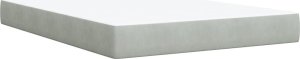 vidaXL Łóżko kontynentalne z materacem, jasnoszare, aksamit, 140x190cm 8