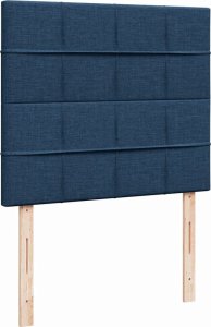 vidaXL Łóżko kontynentalne z materacem, niebieskie, tkanina 120x200 cm 8