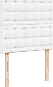 vidaXL Łóżko kontynentalne z materacem białe 90x190 cm 8