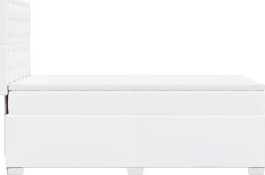 vidaXL Łóżko kontynentalne z materacem białe 90x190 cm 9
