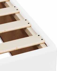 vidaXL Łóżko kontynentalne z materacem białe 90x200 cm 11