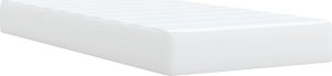 vidaXL Łóżko kontynentalne z materacem białe 90x200 cm 6