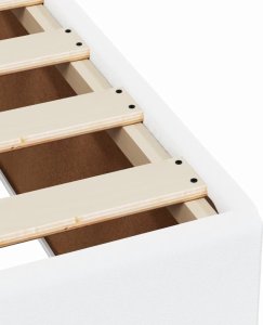 vidaXL Łóżko kontynentalne z materacem białe 100x200 cm 11