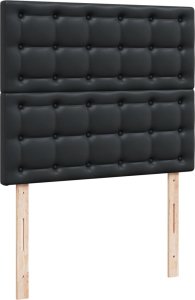 vidaXL Łóżko kontynentalne z materacem czarne 120x200 cm 8