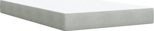 vidaXL Łóżko kontynentalne z materacem, jasnoszare, 120x200cm, aksamit 6