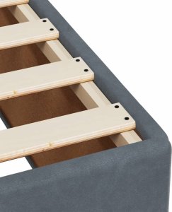 vidaXL Łóżko kontynentalne z materacem, ciemnoszare, 180x200cm aksamit 11