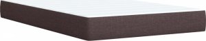 vidaXL Łóżko kontynentalne z materacem, brązowe, tkanina, 120x200 cm 9
