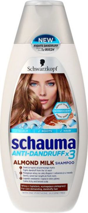 Schwarzkopf Schauma Almond Milk Szampon do włosów przeciwłupieżowy 400ml 1