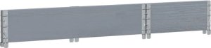 vidaXL Donica ogrodowa, szara, 100x50 cm, lite drewno sosnowe 6