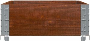 vidaXL Donica ogrodowa, brązowa, 100x50 cm, lite drewno sosnowe 4