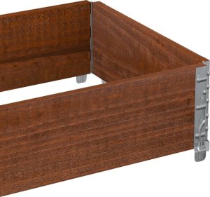 vidaXL Donica ogrodowa, brązowa, 100x50 cm, lite drewno sosnowe 7