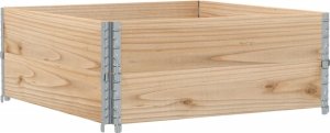 vidaXL Donica ogrodowa, 100x100 cm, lite drewno sosnowe 2