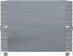 vidaXL Donica ogrodowa, szara, 100x50 cm, lite drewno sosnowe 4