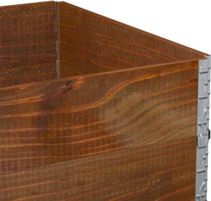 vidaXL Donica ogrodowa, brązowa, 120x80 cm, lite drewno sosnowe 7