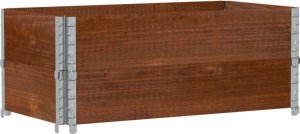 vidaXL Donica ogrodowa, brązowa, 100x50 cm, lite drewno sosnowe 2