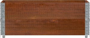 vidaXL Donica ogrodowa, brązowa, 100x50 cm, lite drewno sosnowe 3