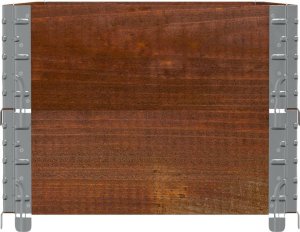 vidaXL Donica ogrodowa, brązowa, 100x50 cm, lite drewno sosnowe 4