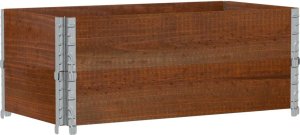 vidaXL Donica ogrodowa, brązowa, 100x50 cm, lite drewno sosnowe 5