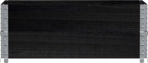 vidaXL Donica ogrodowa, czarna, 100x50 cm, lite drewno sosnowe 3