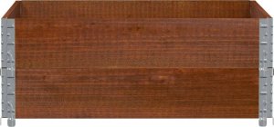 vidaXL Donica ogrodowa, brązowa, 100x100 cm, lite drewno sosnowe 3