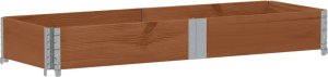 vidaXL Donica ogrodowa, brązowa, 150x50 cm, lite drewno sosnowe 2