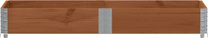 vidaXL Donica ogrodowa, brązowa, 150x50 cm, lite drewno sosnowe 3