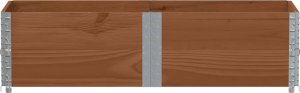 vidaXL Donica ogrodowa, brązowa, 150x50 cm, lite drewno sosnowe 3