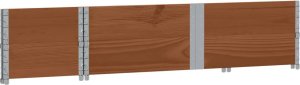 vidaXL Donica ogrodowa, brązowa, 150x50 cm, lite drewno sosnowe 4