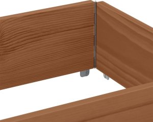 vidaXL Donica ogrodowa, brązowa, 150x50 cm, lite drewno sosnowe 5