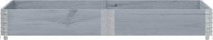 vidaXL Donica ogrodowa, szara, 150x50 cm, lite drewno sosnowe 3