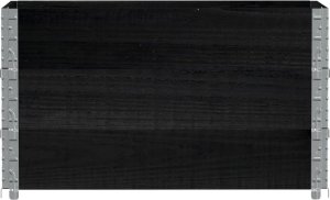 vidaXL Donica ogrodowa, czarna 100x50 cm, lite drewno sosnowe 3