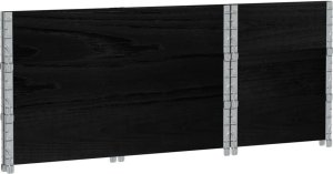 vidaXL Donica ogrodowa, czarna 100x50 cm, lite drewno sosnowe 6