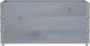 vidaXL Donica ogrodowa, szara, 120x80 cm, lite drewno sosnowe 3