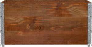 vidaXL Donica ogrodowa, brązowa, 120x80 cm, lite drewno sosnowe 3