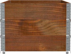 vidaXL Donica ogrodowa, brązowa, 120x80 cm, lite drewno sosnowe 4