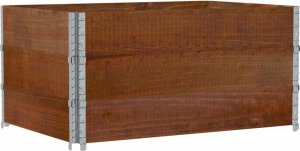 vidaXL Donica ogrodowa, brązowa, 120x80 cm, lite drewno sosnowe 5