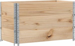 vidaXL Donica ogrodowa, 100x50 cm, lite drewno sosnowe 2