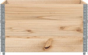 vidaXL Donica ogrodowa, 100x100 cm, lite drewno sosnowe 3