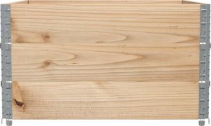vidaXL Donica ogrodowa, 100x100 cm, lite drewno sosnowe 4
